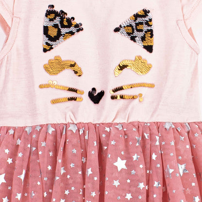 Girl Sequence Cat Frock