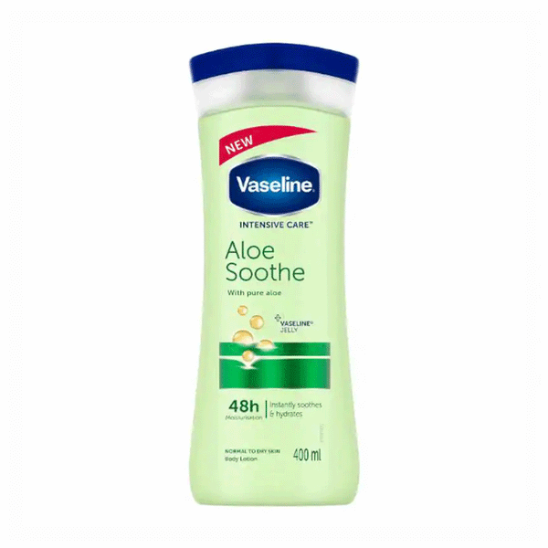 Vaseline Aloe Soothe With Pure Aloe Body Lotion 400ml