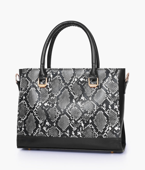 RTW Creation - Black snake handbag