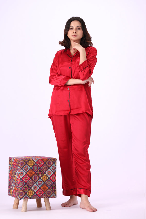 Valerie Women Burgundy PJ Set 2pc-VL-GORGEOUS-BGY-B-10