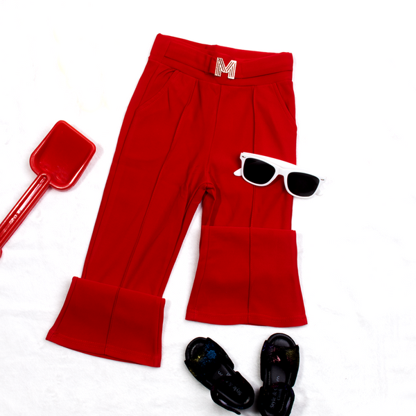 Girl Red Fancy Clip M Bell Bottom
