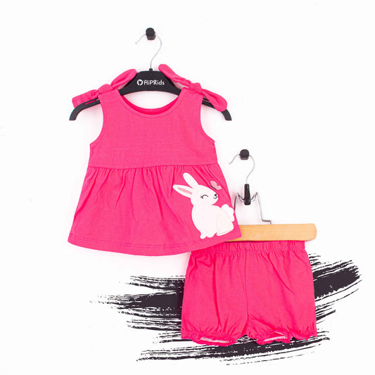 Baby Girl 2 Piece Set White Rabbit