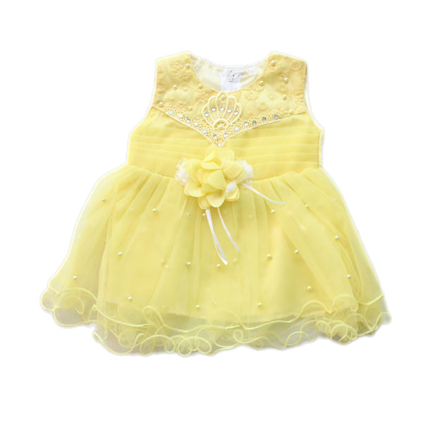 Baby fancy frock. Age 0 to 6 months. -1