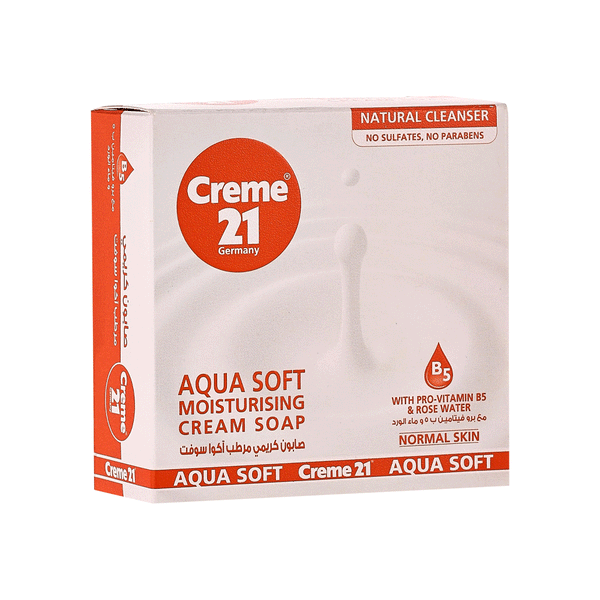 Cream 21 Aqua Soft Moisturising Cream Soap 125g
