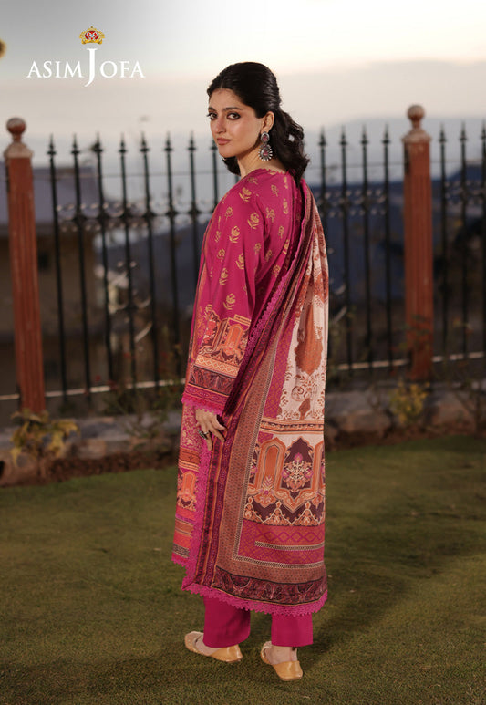 AJUW-63 PRINTED VISCOSE 3 Pcs