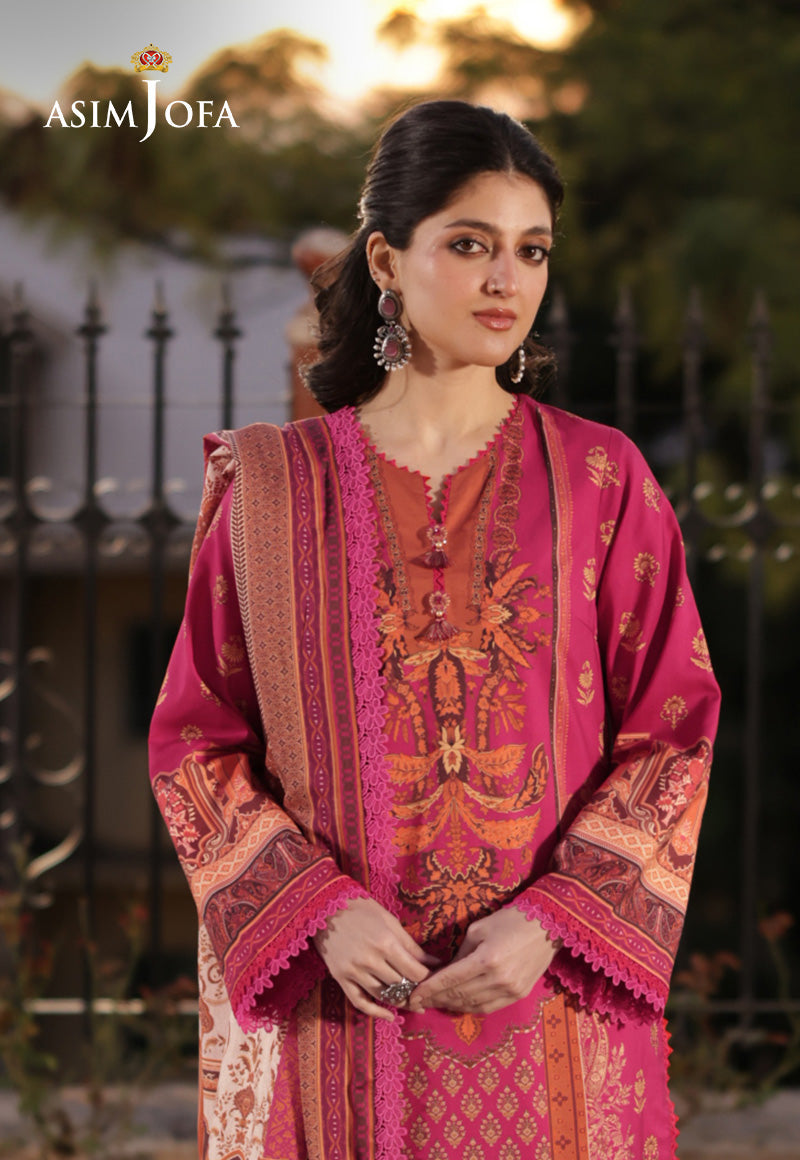 AJUW-63 PRINTED VISCOSE 3 Pcs
