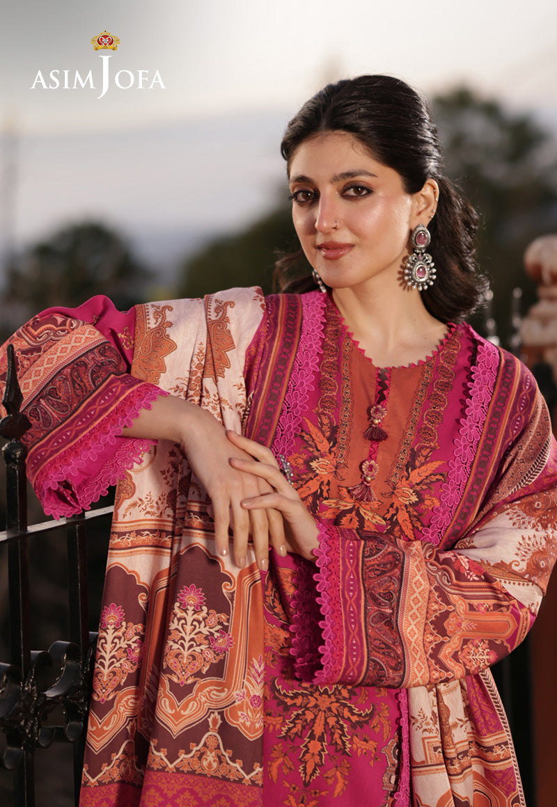 AJUW-63 PRINTED VISCOSE 3 Pcs