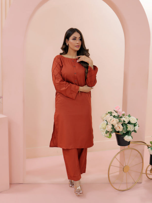 TNG Ansha Co-Ord Set-Rust Collection'2024
