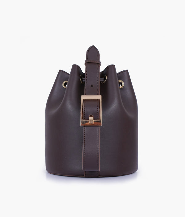 RTW Creation - Dark brown loop handle bucket bag
