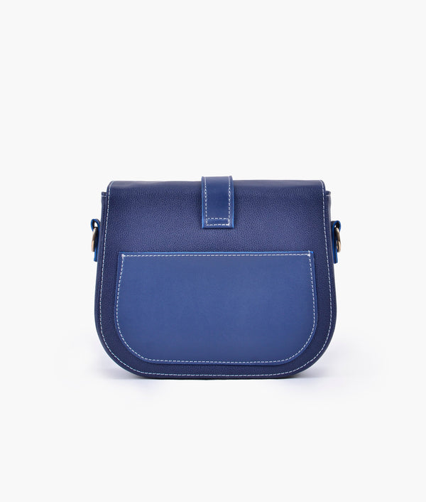 RTW Creation - Blue push-lock saddle bag
