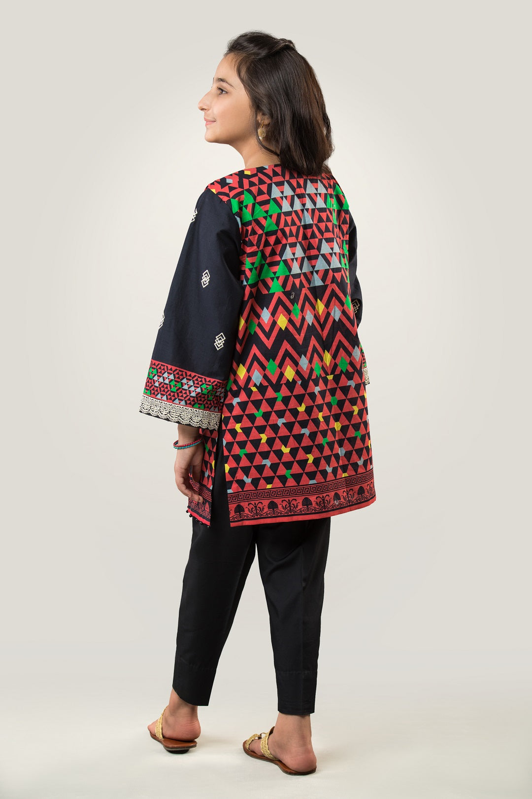 PRST-054 Embroidered Digital Printed Lawn Shirt & Cotton Trouser