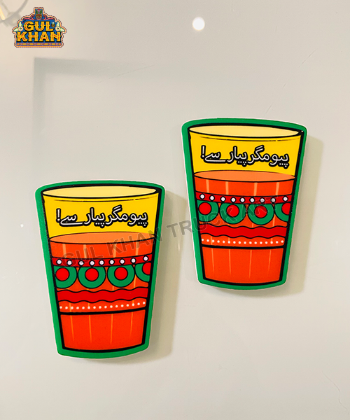 Peo Magar Pyaar Se Acrylic Fridge Magnet