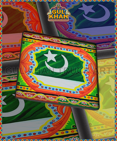 Pakistan Flag Printed Coaster Design