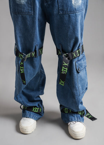 Construction Belt Cargo Denim Jeans