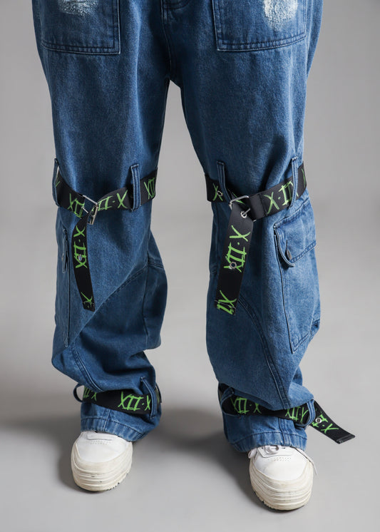 Construction Belt Cargo Denim Jeans