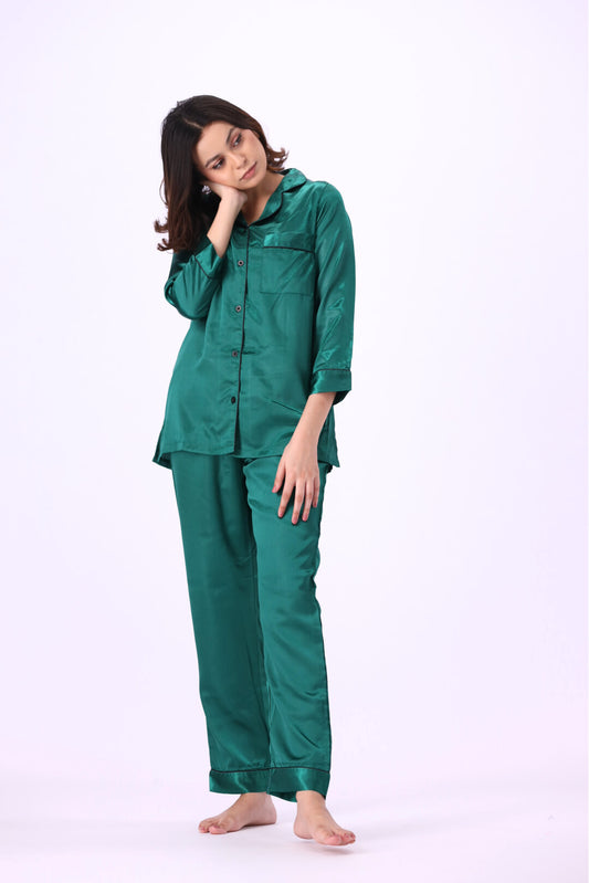 Valerie Women Green PJ Set 2pc-VL-GORGEOUS-GRN