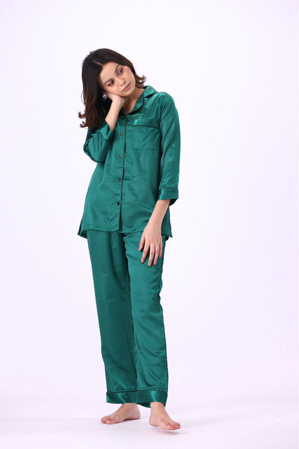 Valerie Women Green PJ Set 2pc-VL-GORGEOUS-GRN