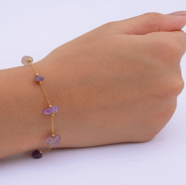 Uncut Beauty Bracelet Amethyst (Purple)