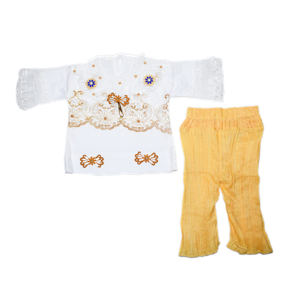White Fancy Top With Pajama 1