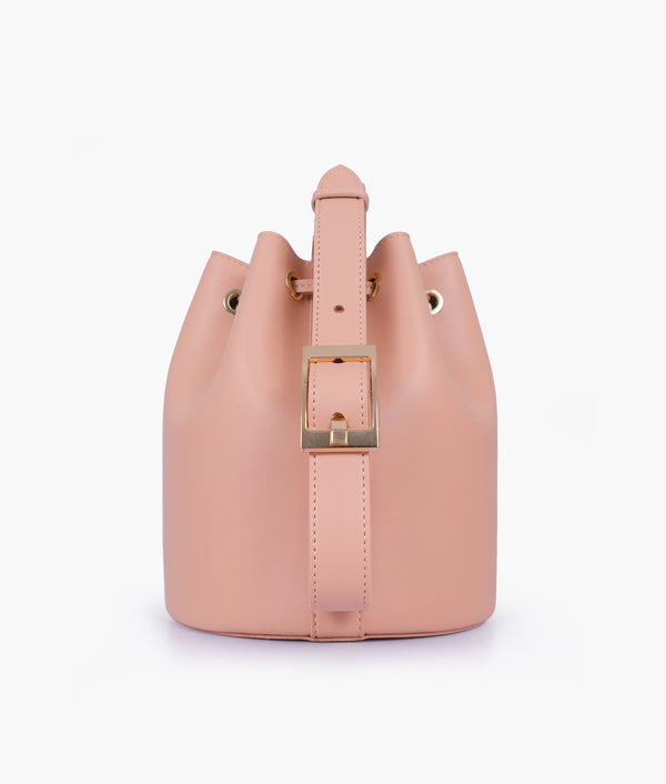 RTW Creation - Peach loop handle bucket bag