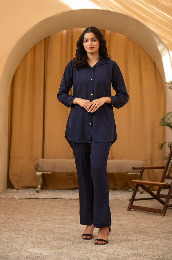 Navy Blue Co ord Set