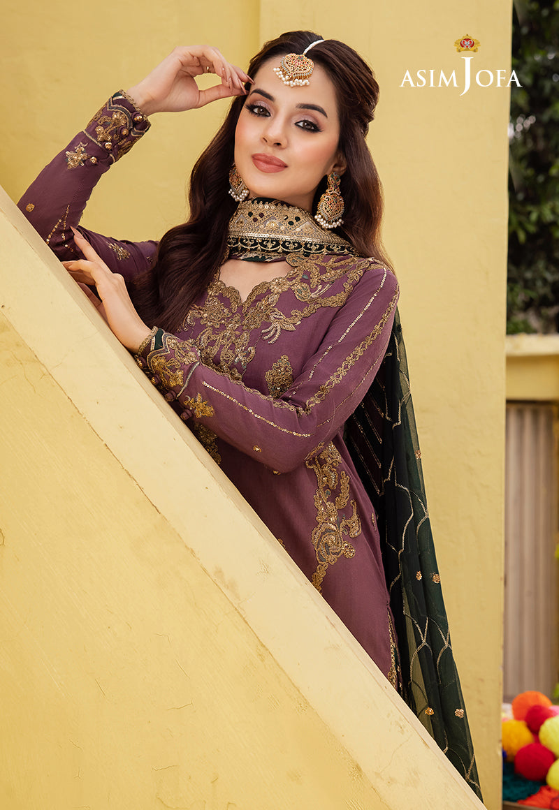AJAB-17 EMBROIDERED LAWN SILK 3 PCS