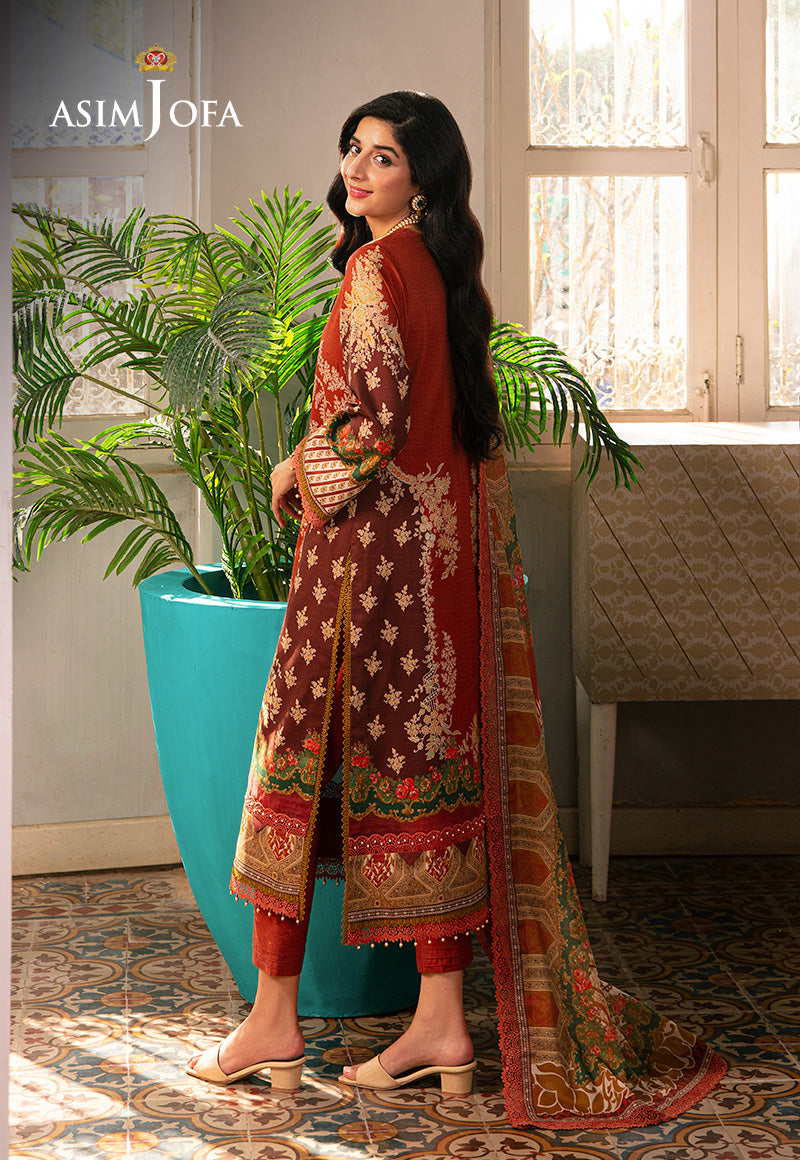 AJARP-14 PRINTED DOBBY STITCHED 3 PCS
