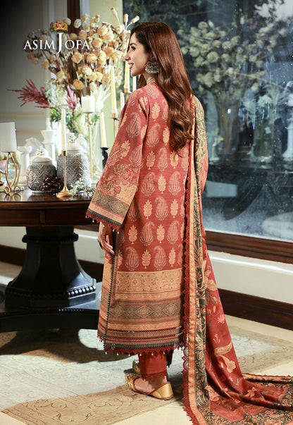 AJAWP-05 EMBROIDERED KARANDI STITCHED 3 PCS