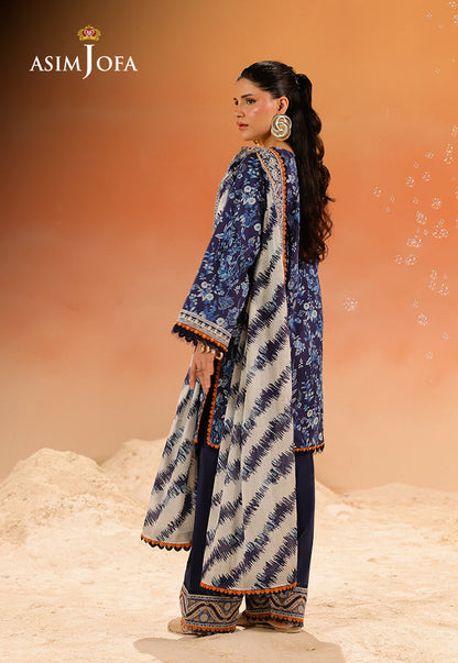 AJUBU-23 Printed Embroidered Lawn 3 Pcs