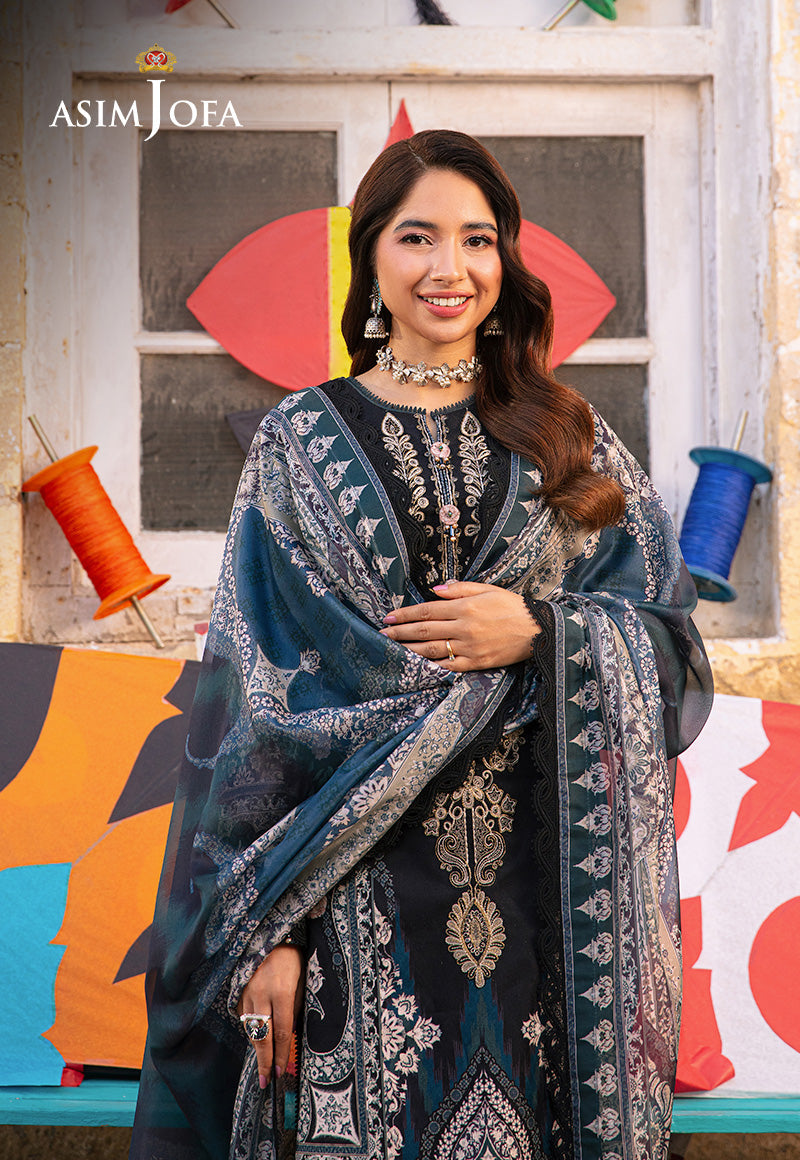 AJARP-10 EMBROIDERED JACQUARD STITCHED 3 PCS