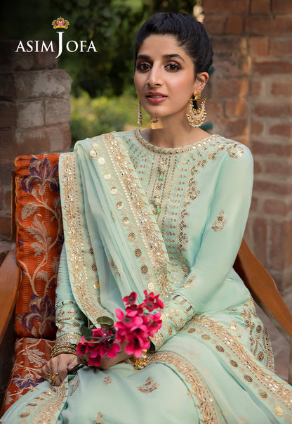 AJSW-11 EMBROIDERED LAWN SILK 3 PCS