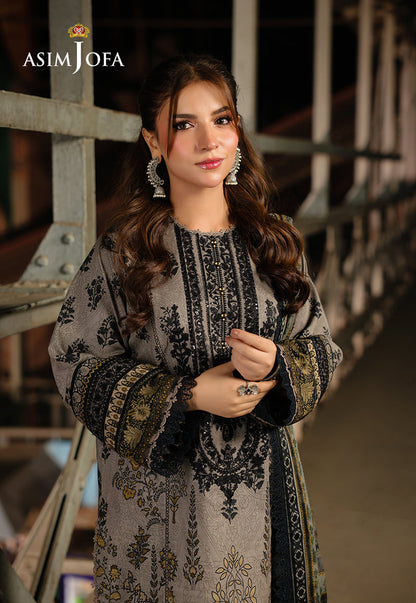 AJUBF-51 PRINTED EMBROIDERED LAWN 3 PCS