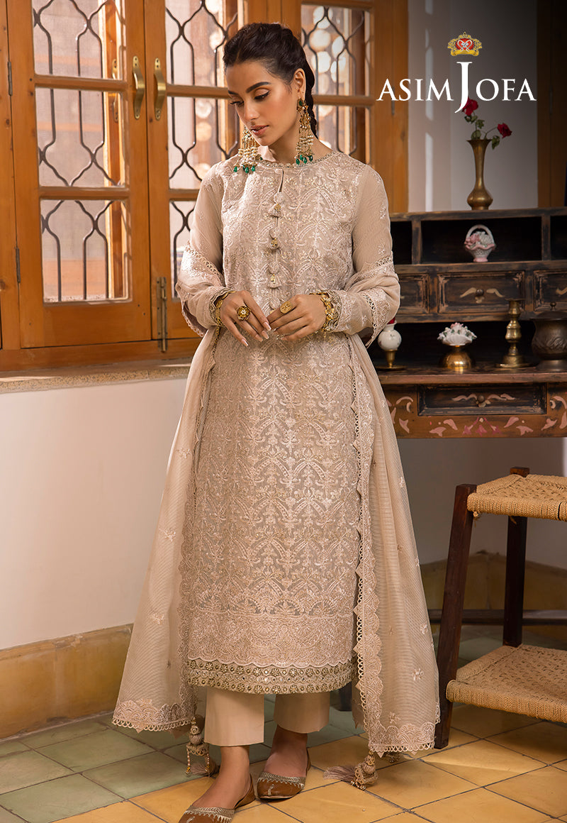AJSW-21 EMBROIDERED COTTON NET 3 PCS