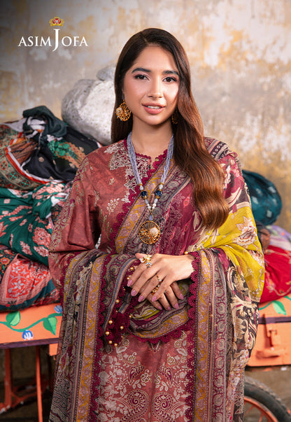 AJARP-17 PRINTED LAWN STITCHED 3 PCS