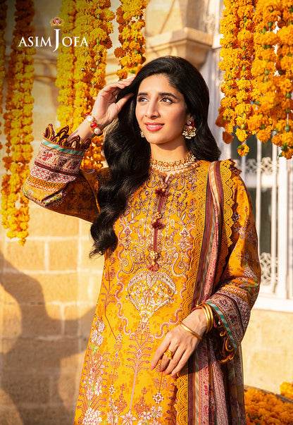 AJAR-15 EMBROIDERED LAWN 3 PCS
