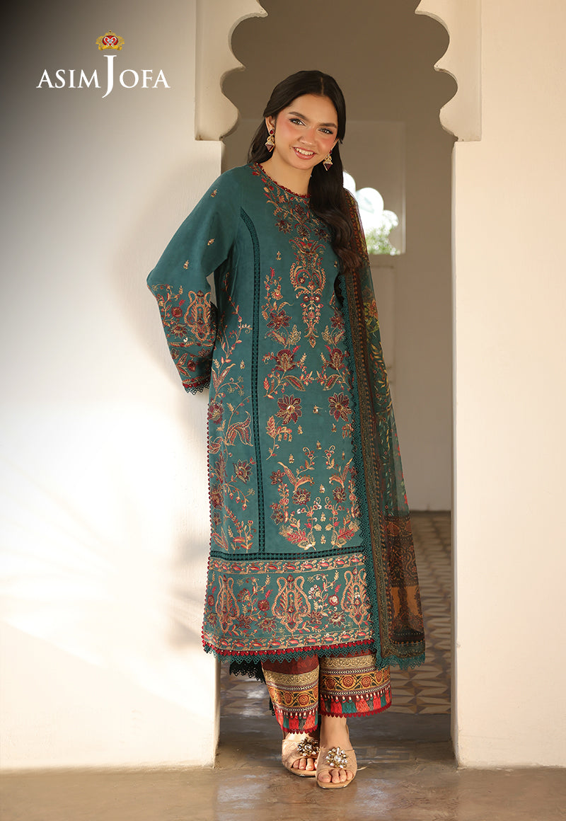 AJUBU-03 Embroidered Jacquard 3 Pcs