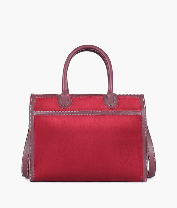 RTW Creation - Burgundy suede vintage handbag