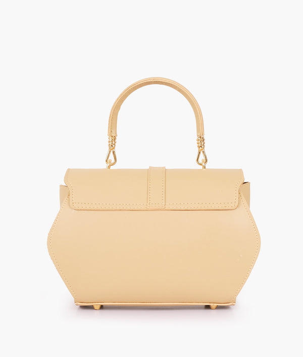 RTW Creation - Off-white top-handle hexagon bag