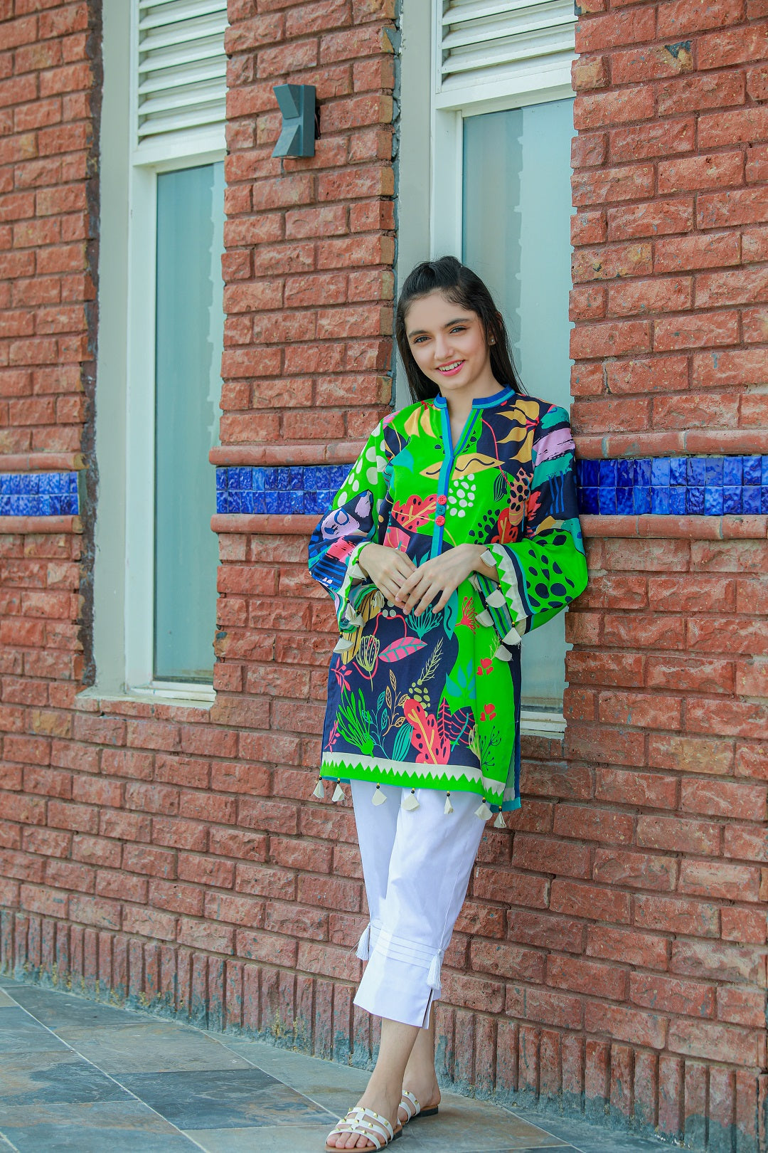 PRKT-045 POP ART Digital Printed Lawn Shirt & Cotton Trouser