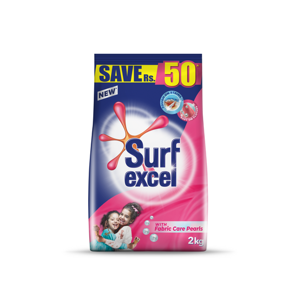 Surf Excel With Fabric Care Pearls Washing Powder 2kg