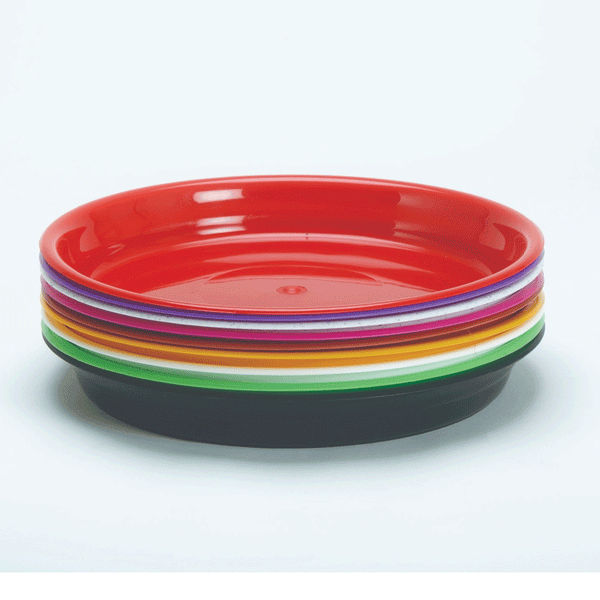 Colour Plastic Plates 12s