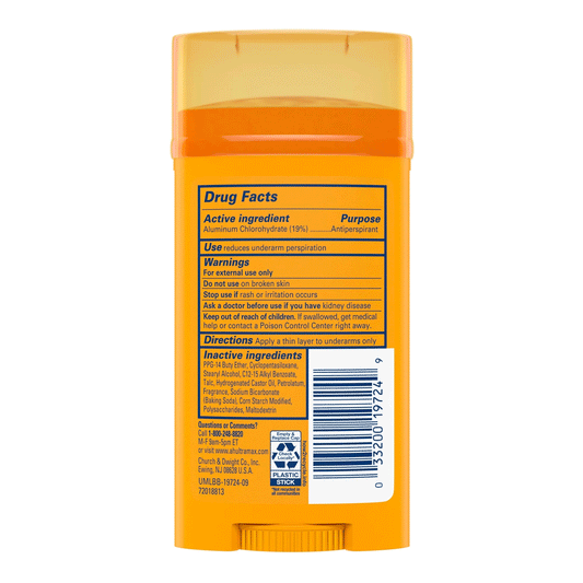 AHUMAX SOLID FRSH 2/6PKX2 6OZ WIDE 180ml