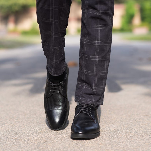 Men’s Turkish-made Real Leather Shoes in Bold Black