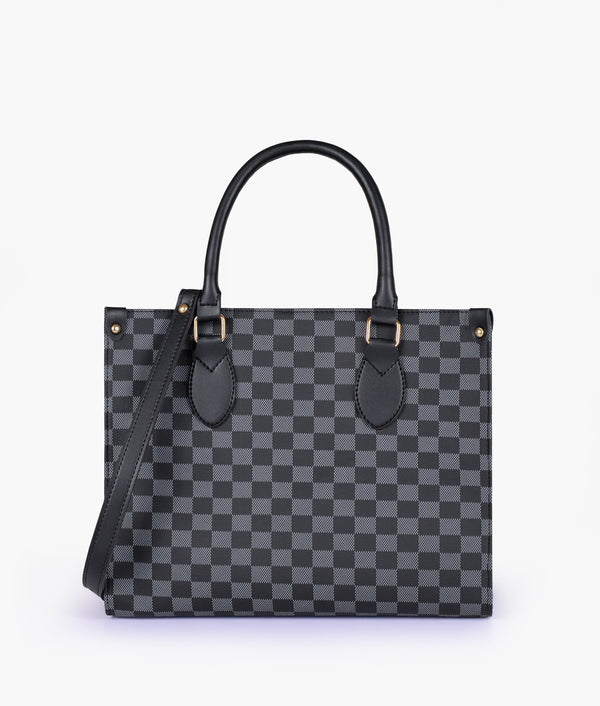 RTW Creation - Black checkered everywear handbag