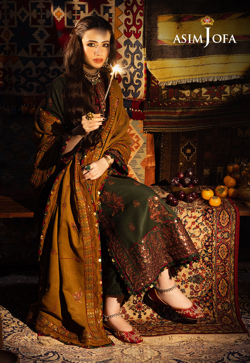 AJKT-10 EMBROIDERED SELF TWILL 3 PCS