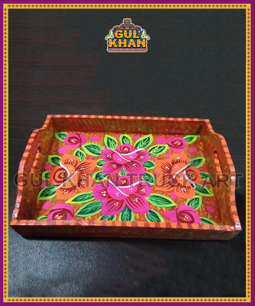 Tray  (Wooden Hand Painted) Design 8003