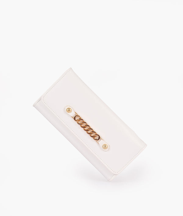RTW Creation - White three-fold wallet