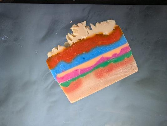 Rainbow Cake Slice Soap