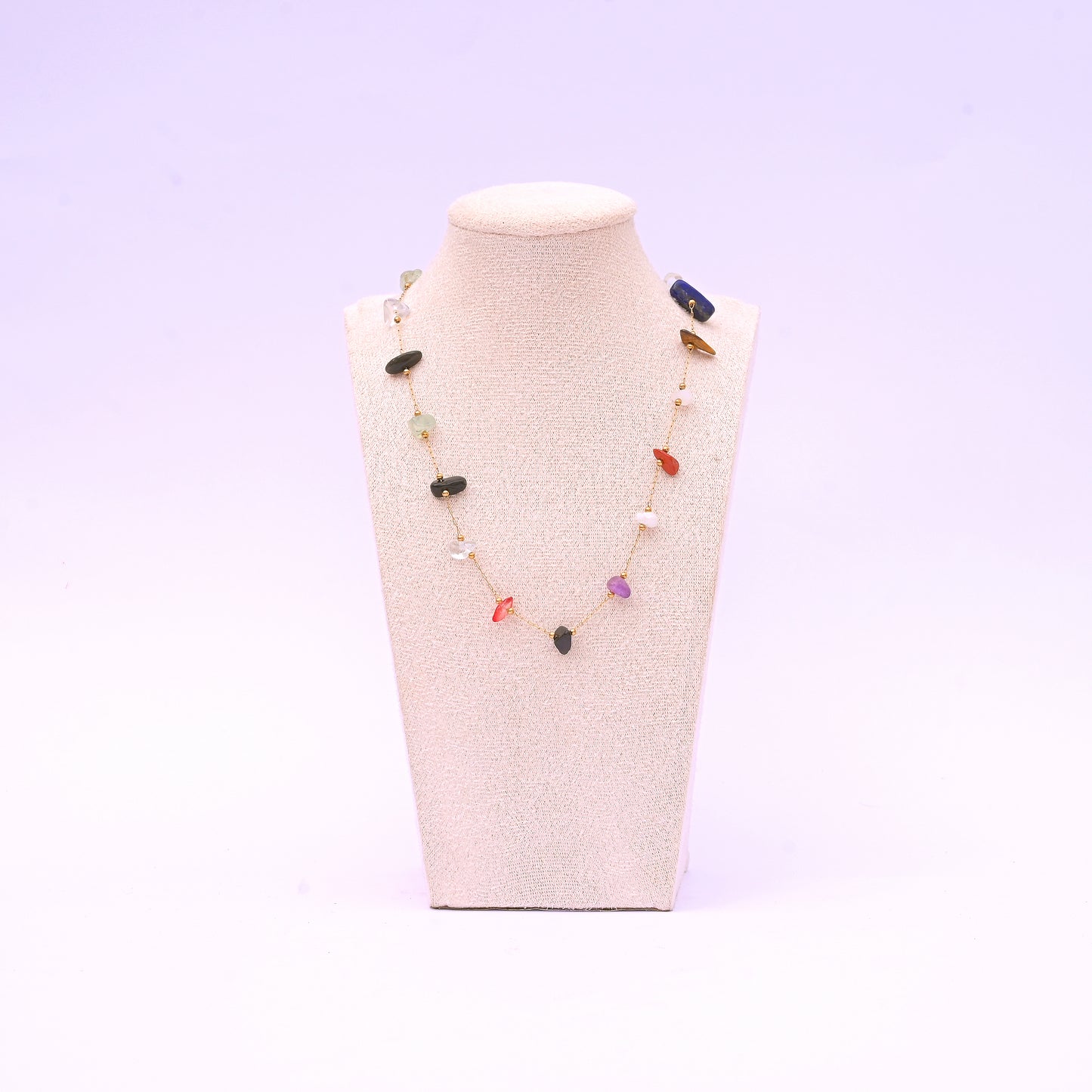 Uncut Beauty Necklace Colorful