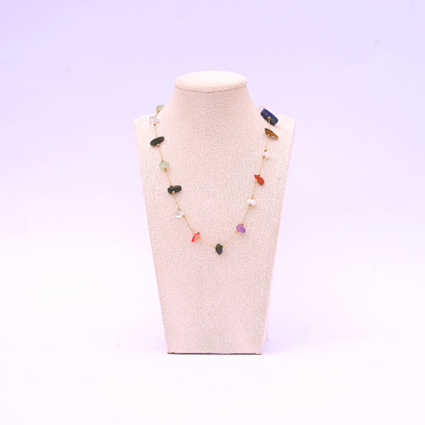 Uncut Beauty Necklace Colorful